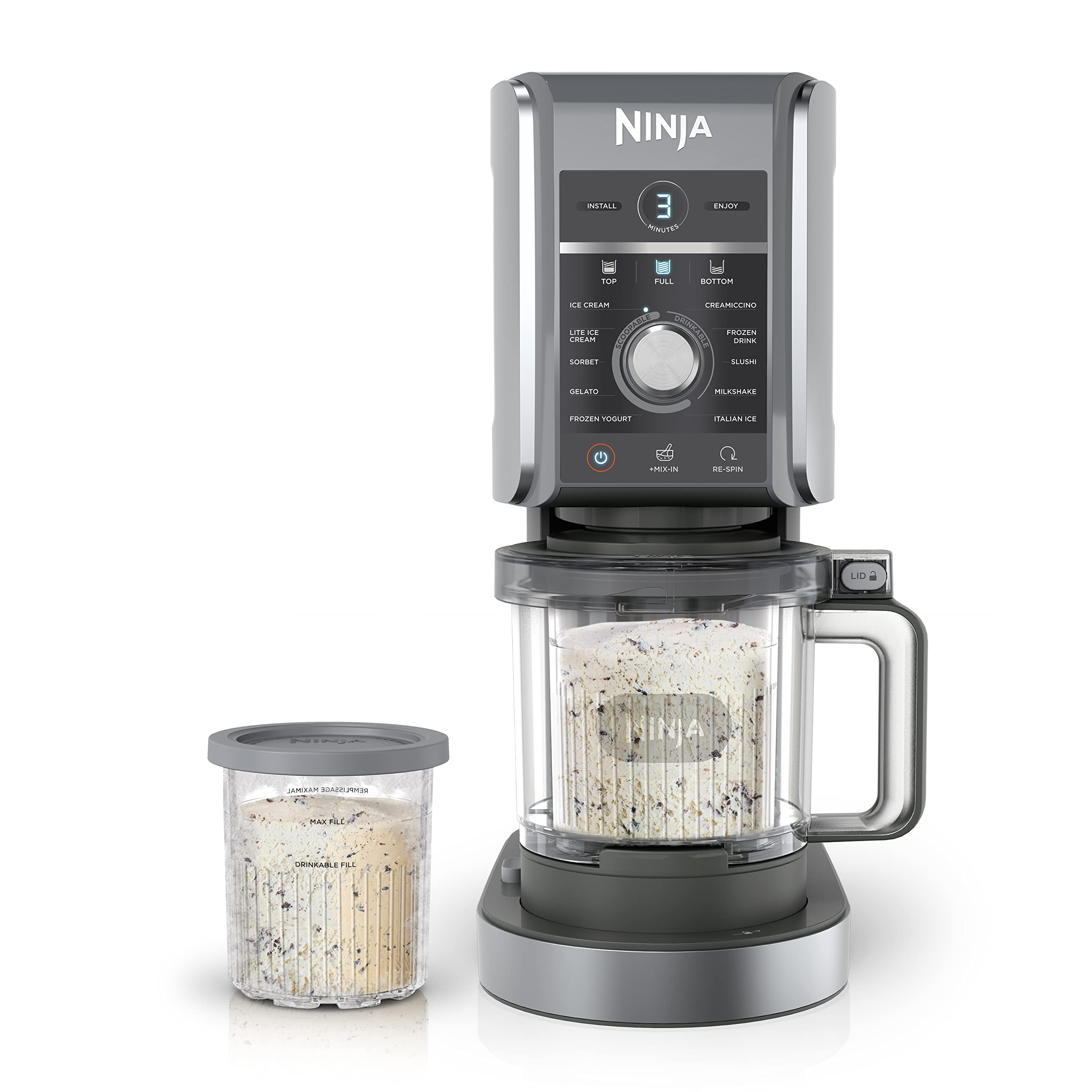 【Appliances】Ninja NC501 CREAMi Deluxe 11-in-1 Ice Cream & Frozen Treat Maker for Ice Cream, Sorbet, Milkshakes