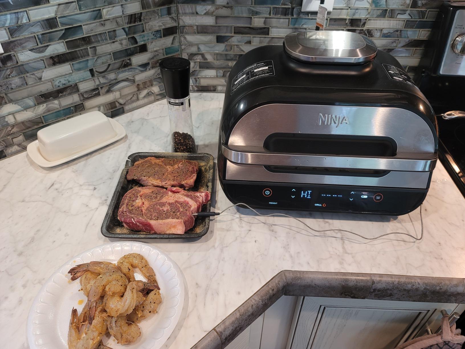 【Appliances】Ninja EG201 Foodi 6-in-1 Indoor Grill with Air Fry, Roast, Bake, Broil & Dehydrate