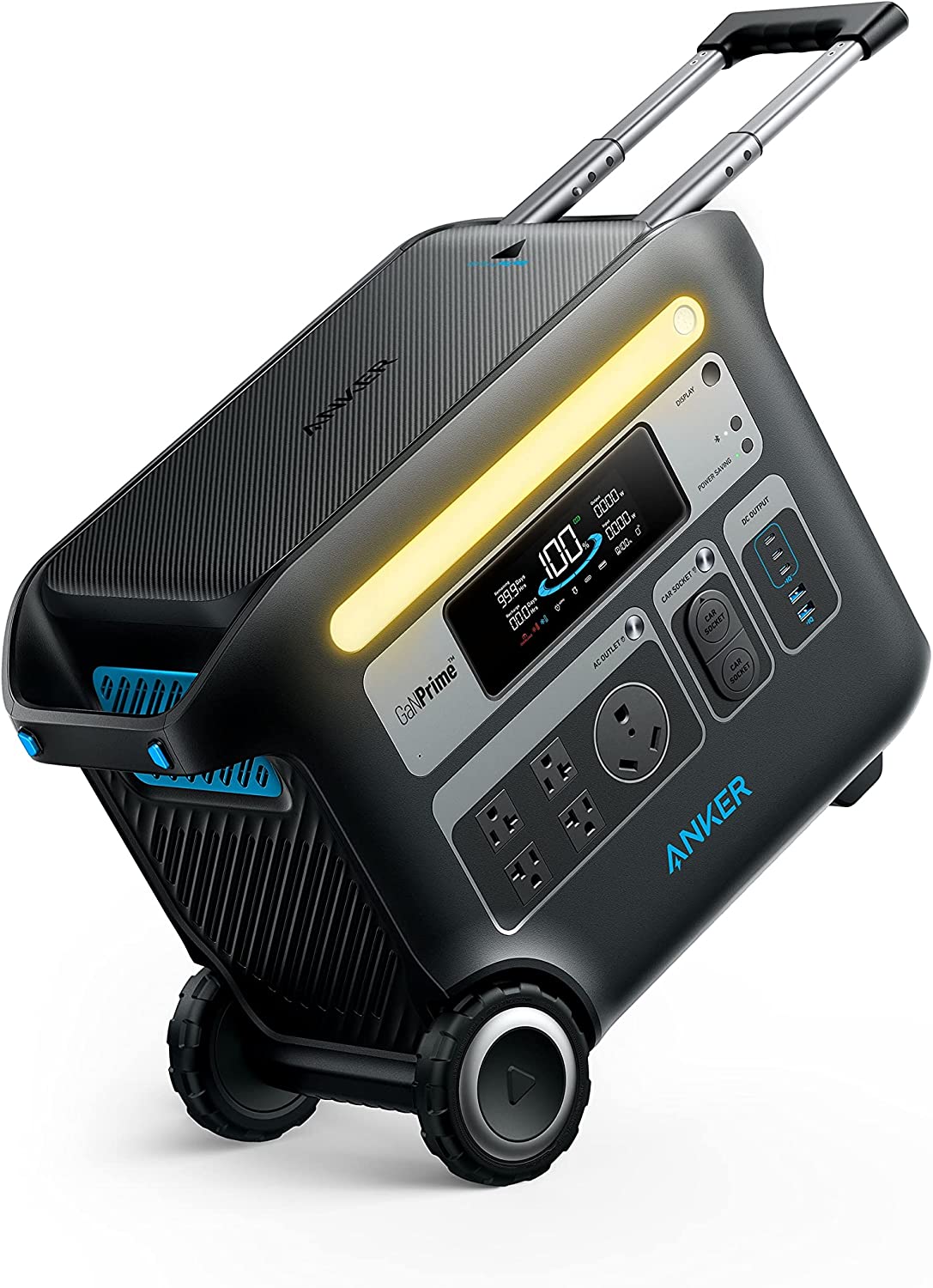 Anker PowerHouse 767 Portable Power Station, 2400W Solar Generator with 6× Longer Lifespan LiFePO4 Batteries, GaNPrime PowerHouse 2048Wh Generator for Home, Outdoor Camping, RV (Solar Panel Optional)
