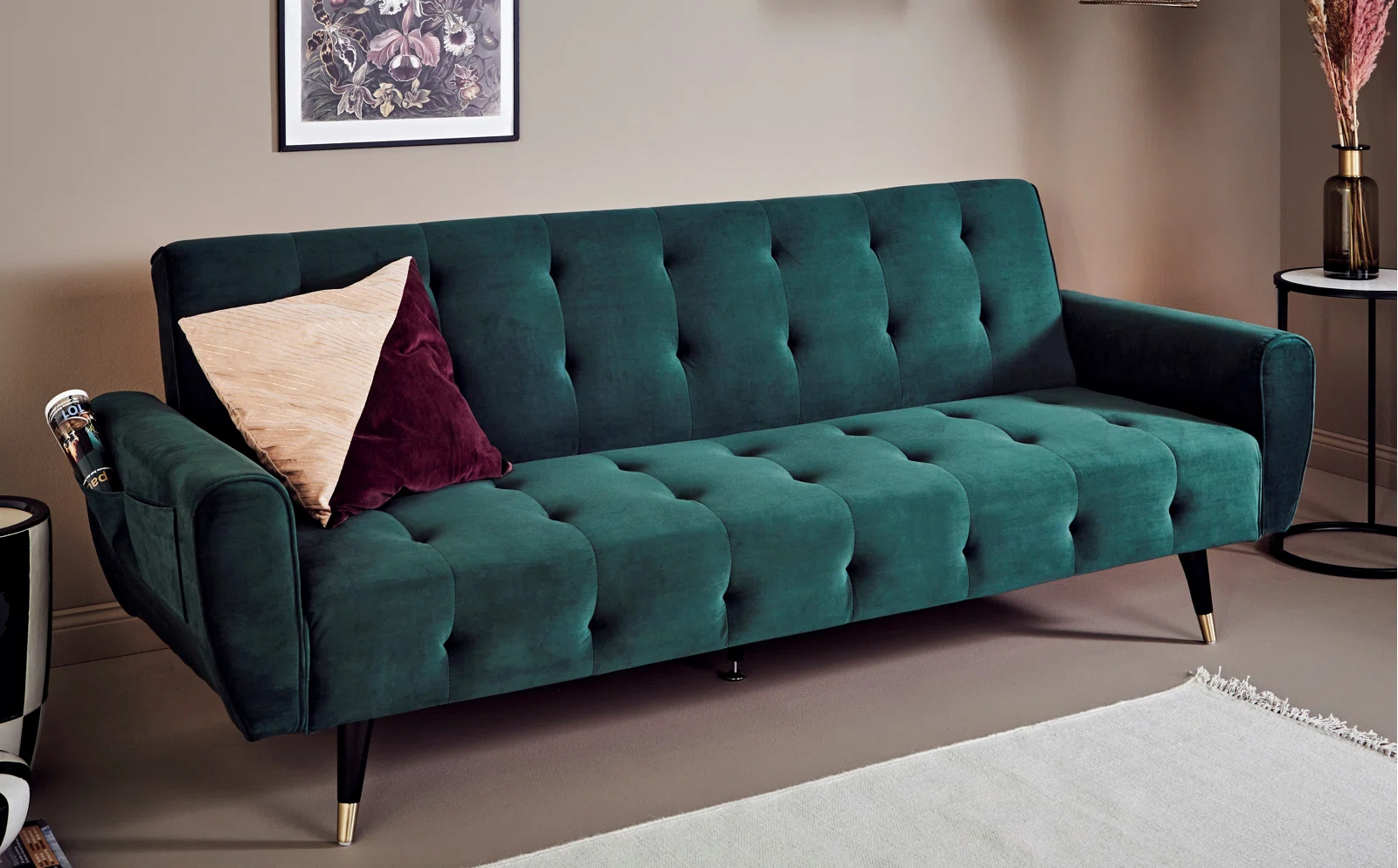 【Furniture】83.86'' Upholstered